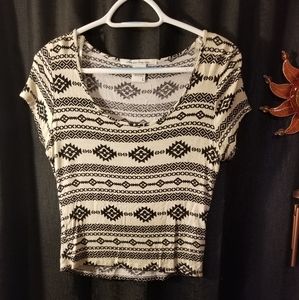 American rag co Aztec crop top